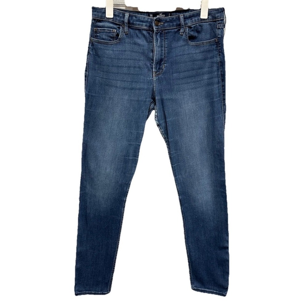 Hollister Denim Jeans Womens 15 Blue Ultra High-Rise Súper Skinny Stretch Retro